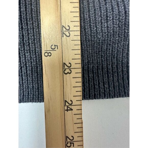 Eddie Bauer Sweater Women's Sz XL Gray Full Zip Long Sleeve Knit Cotton Fit Rib - Picture 8 of 13